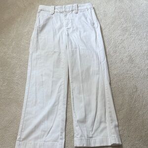 Talbots White Wide-Leg Jean